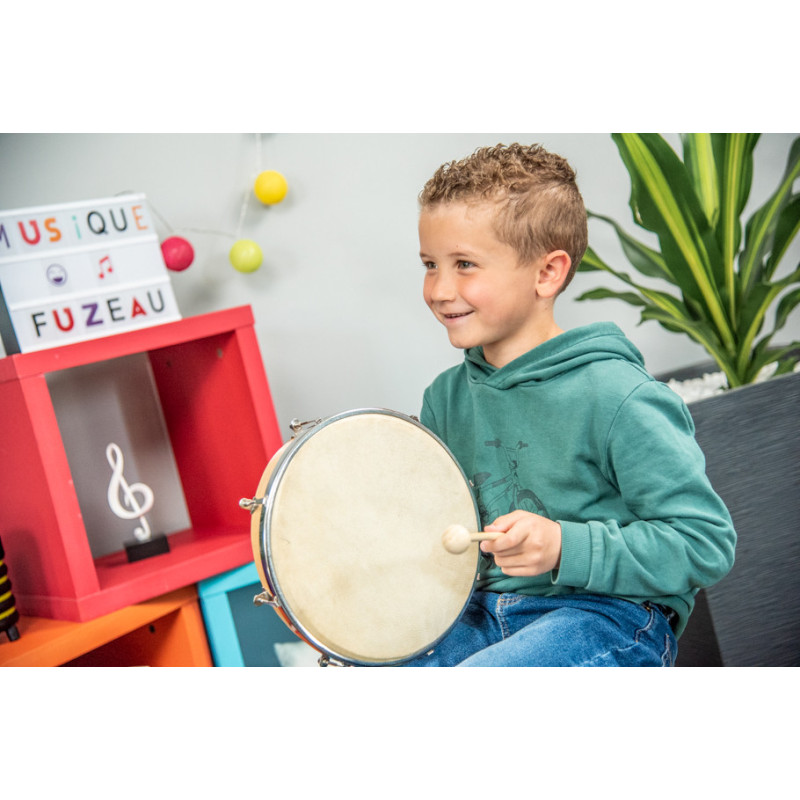 Tambourin Cm Avec Peau Naturelle Fuzeau