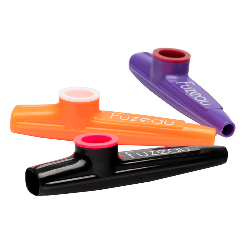 LOT DE 3 KAZOOS MARQUE FUZEAU EN MATIERE PLASTIQUE